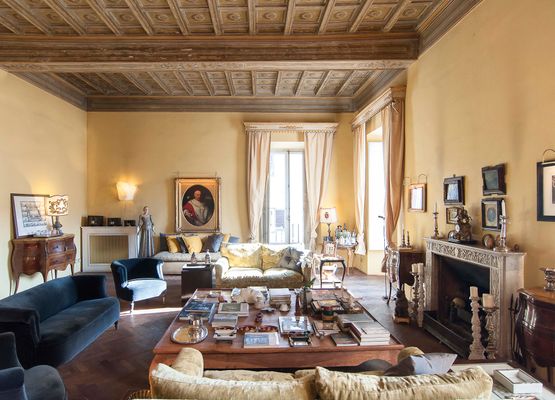 In Rome, an Aristocratic, 3 Bedroom Apartment in an Elegant Historic Palace near the Piazza Navona  